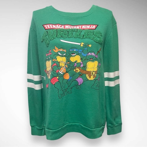 Nickelodeon Tops - NICKELODEON Teenage‎ Mutant Ninja Turtles Green Sweatshirt XL | EUC